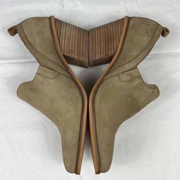 Lucky Brand Vennia Dune Ankle Booties Boots Chunky Cowboy Heel Size 10 - Picture 5 of 14